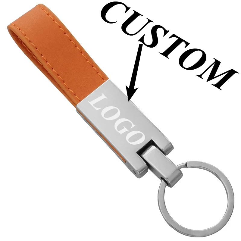 

1pc Custom Keychain Personalized Zinc Alloy Creative Leather Car PersonalityCustomized Key Ring Car Accessories Gift Wholesale