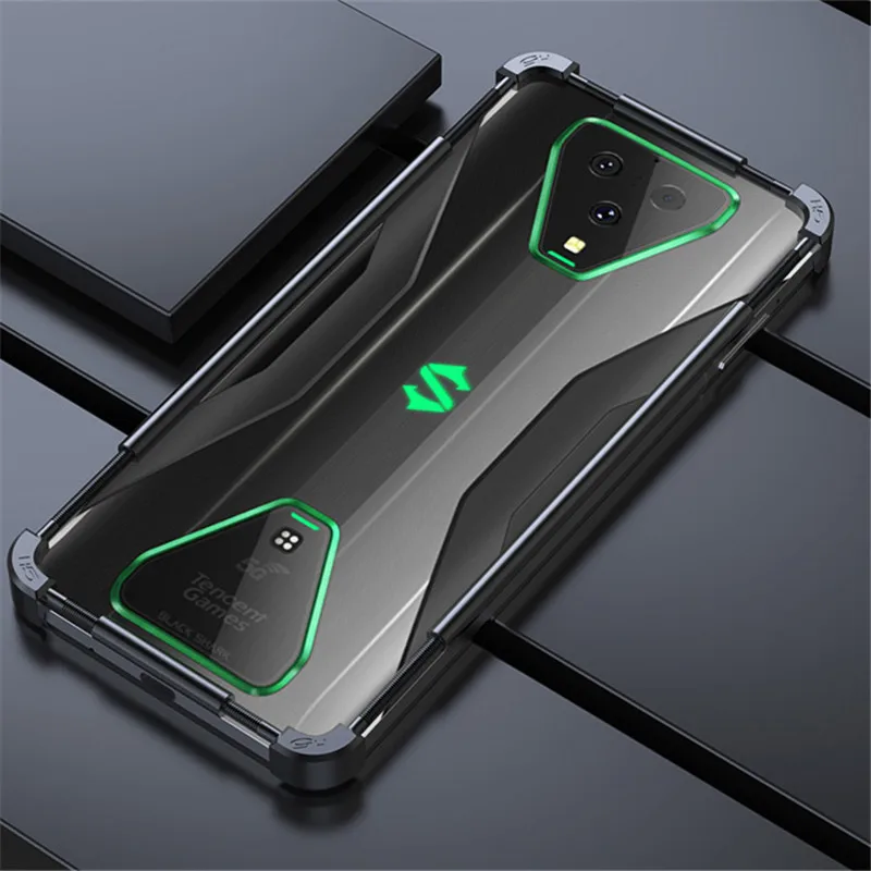 Adjustable Universal Stainless Steel Metal Bumper Case For Xiaomi Black Shark 4 3 Pro 2 Pro Helo Case Aluminum Phone Cover Funda