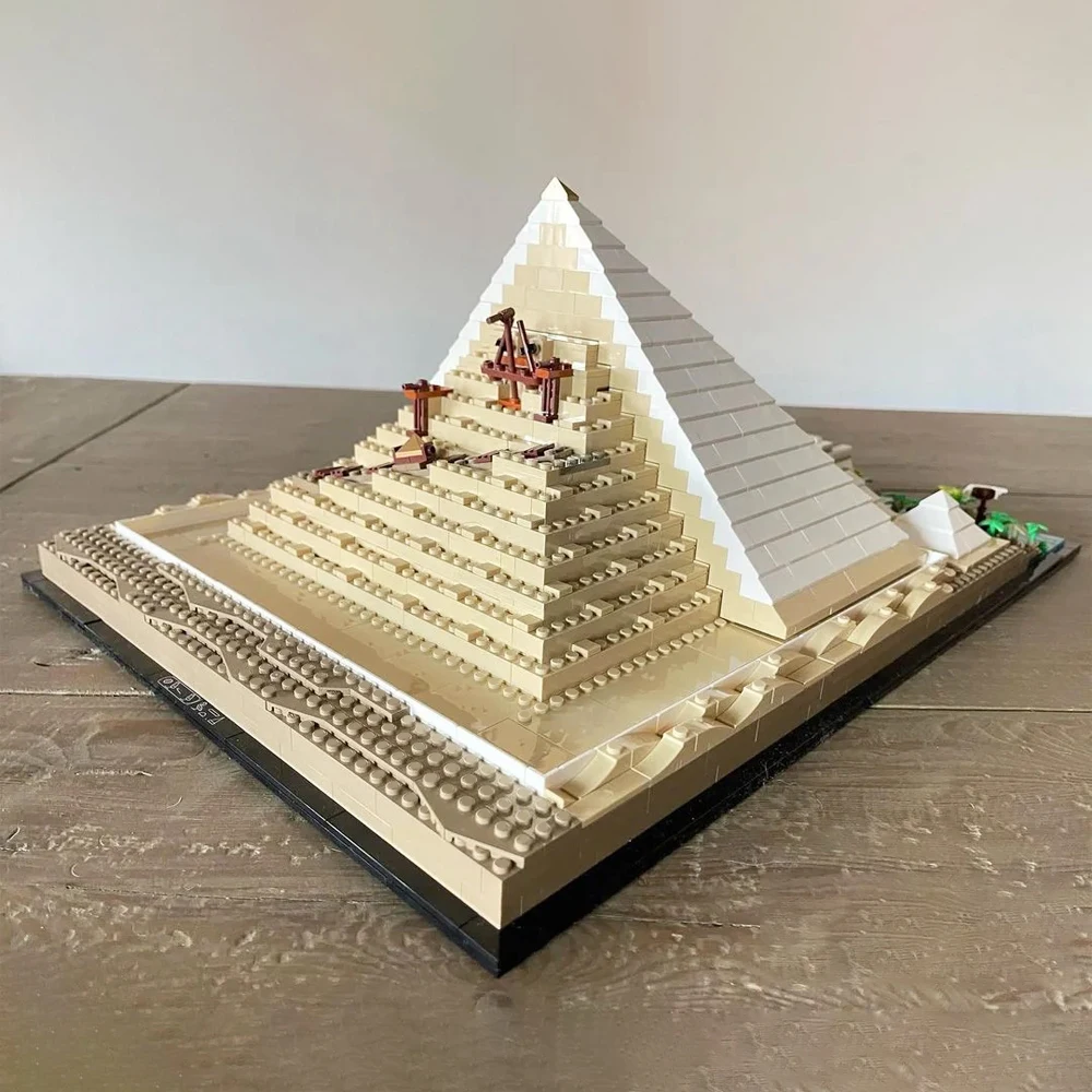 1476 pièces Architecture la grande pyramide de Giza sphinx Statues branches 6111 blocs de construction jouets compatibles avec le modèle