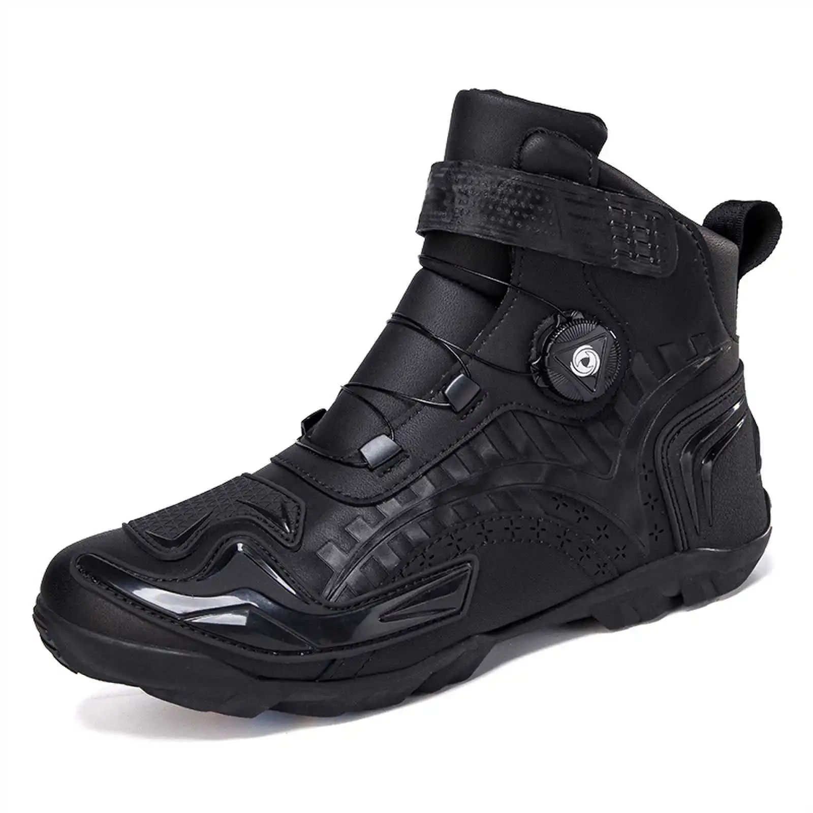 Nieuwe Motorlaarzen Heren Leer Motos Ademend Antislip Slijtvaste Ruiters Laarzen Motorracen Enkellange Schoenen