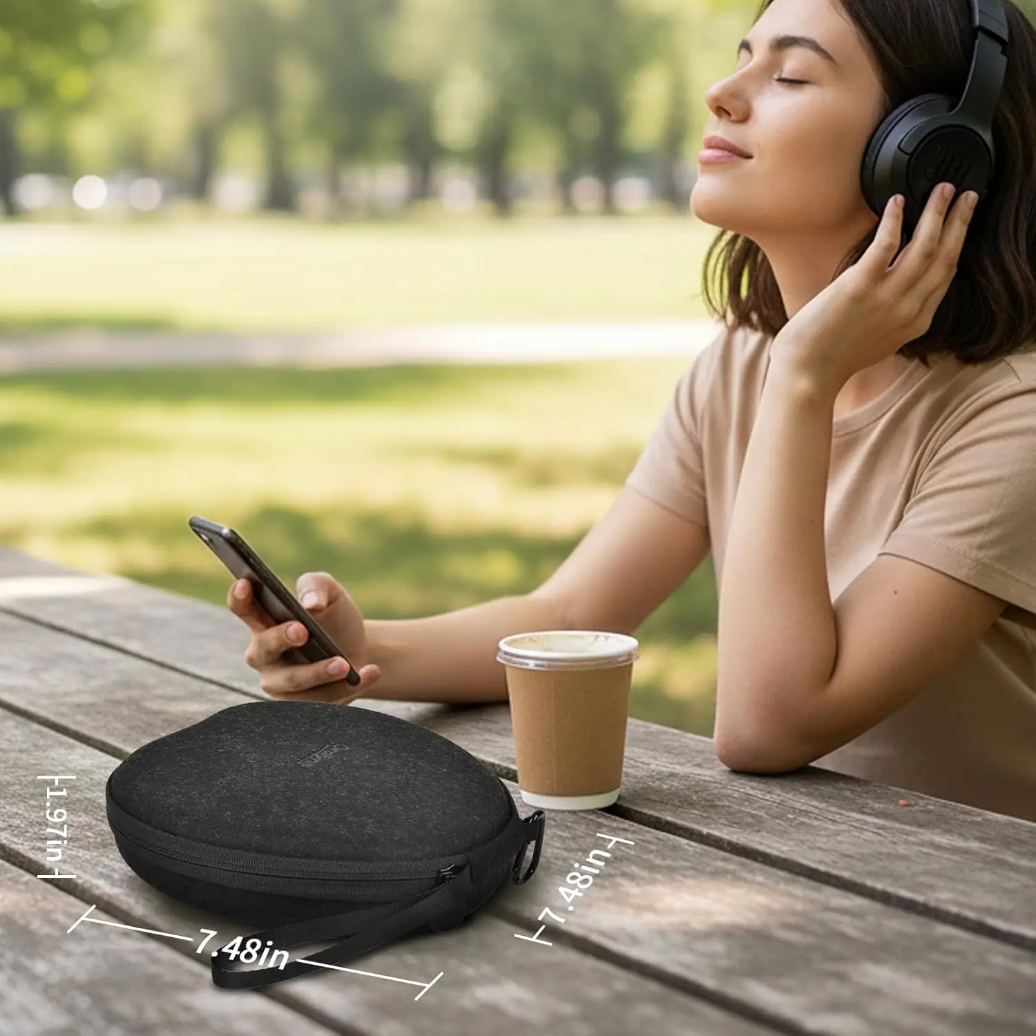 حافظة سماعة رأس بلوتوث لاسلكية متوافقة مع JBL لـ KVIDIO لـ TOZO لـ Uliptz لـ Glynzak لسماعات الرأس - صندوق فقط #5