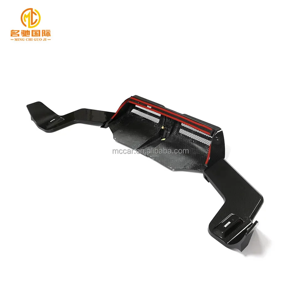 

2022 2023 Dry Carbon Fiber Rear with Brake Light rear diffuser FOR Macan 4-Door Sport Utility