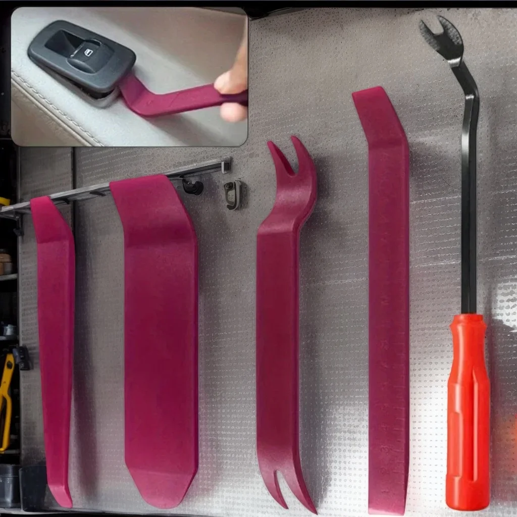 

5PCS Car Headlight Repair Pliers - Metal Door Clamp Panel Decoration Removal Tool Set