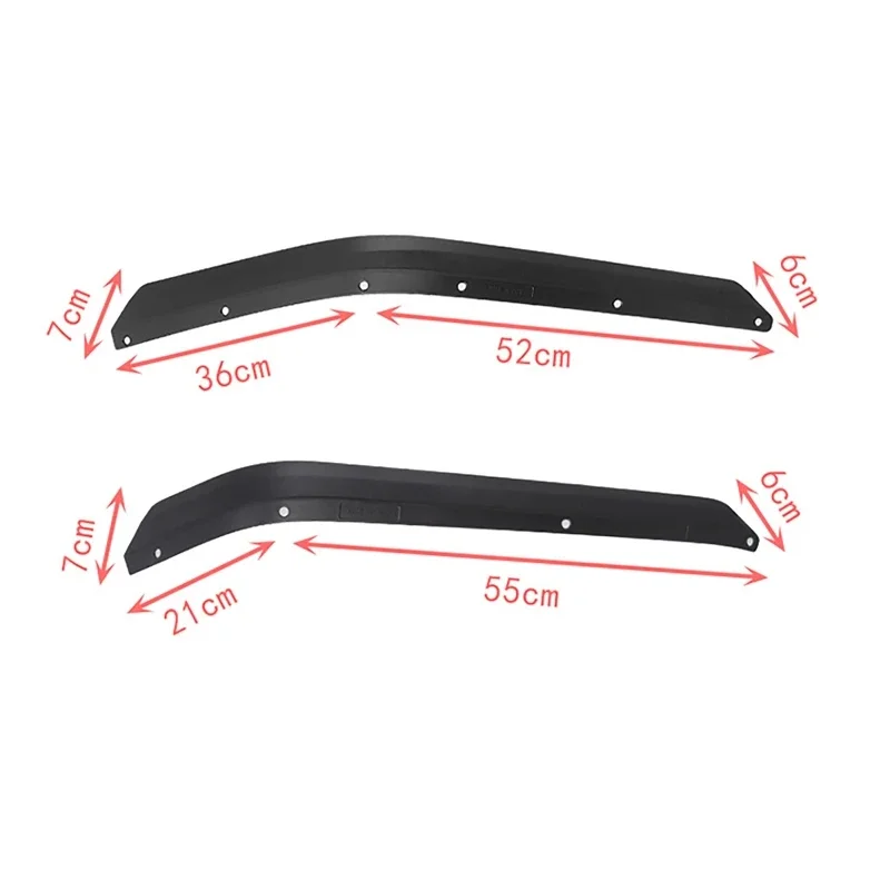 Fender Front Rear Flares For Jeep Wrangler JK 07-17 Extension Widening ABS Black 4pcs Wider Wheel Protector OffRoad Fender Flare