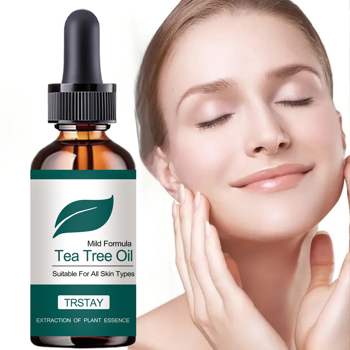 Das Teebaumöl mit milder Formel eignet sich für alle Hauttypen und pflanzlichen Essenzextrakt