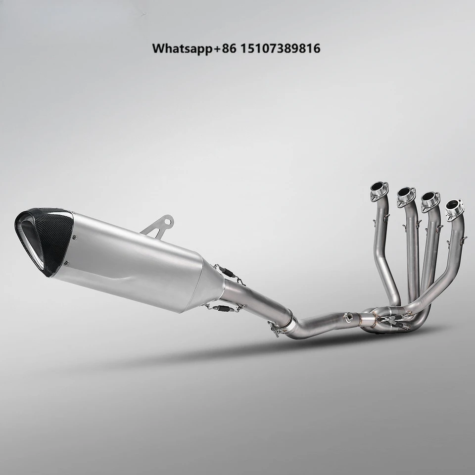 Kawasa VERSYS 1000 Motorcycle Exhaust System Modification Full Section Muffler (Silver/Black) for 2015 Model