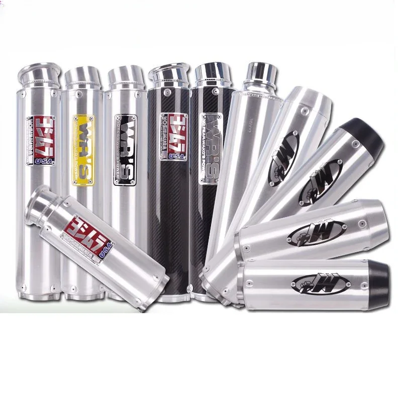 

Motorcycle Modification CB400 Exhaust Pipe WRS Adjustable Aluminum Alloy Carbon Fiber M4 Exhaust Pipe Muffler Silencer
