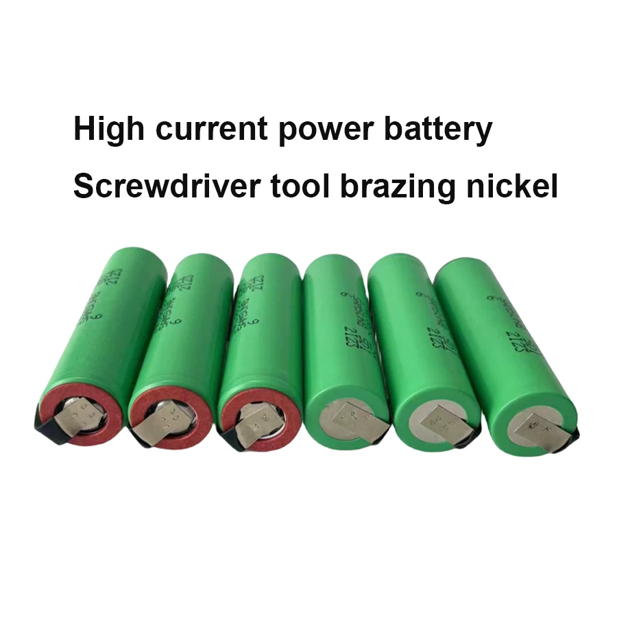 New 18650 2500mAh Rechargeable Battery 3.7V INR18650 25R High Current Power Battery Screwdriver Tool Soldered Nickel