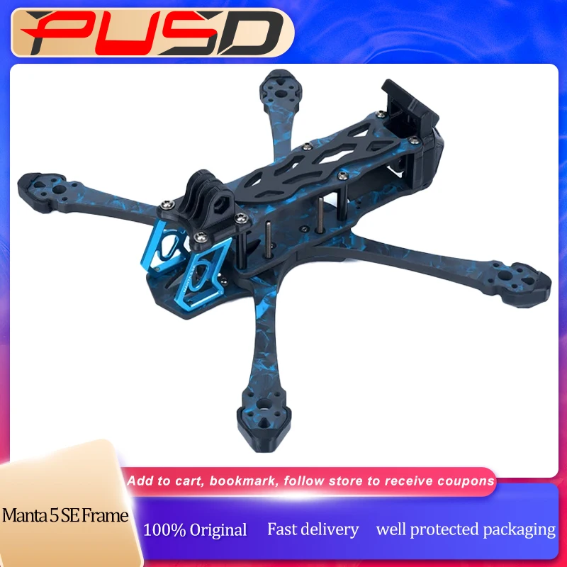 

Axisflying Manta 5 SE Squished X Frame Kit Replacement Part for FPV Freestyle Cinematic Drone FPV Part
