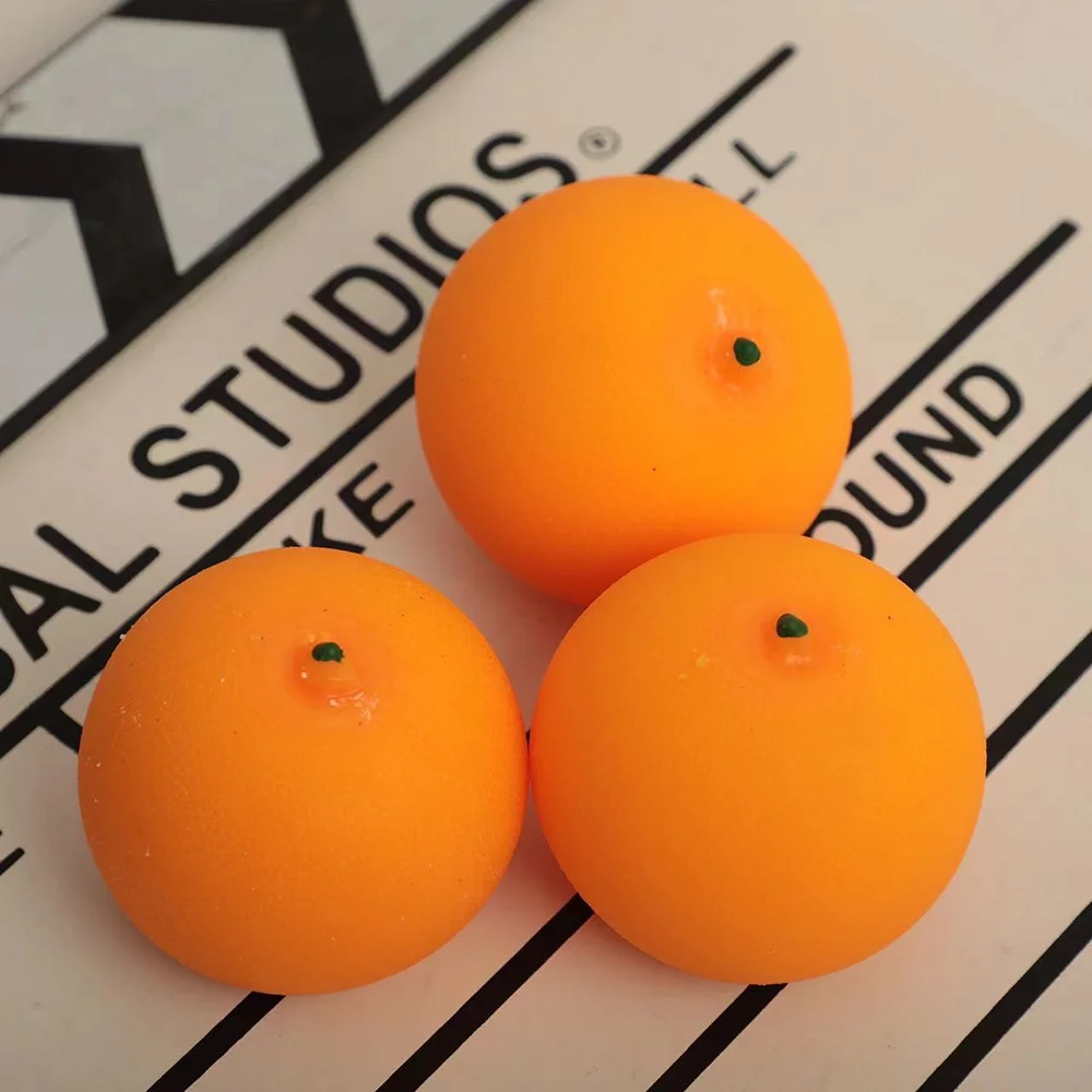 1 Stück Simulierte Orange Weiche Quetschfigur zur Stresslinderung im Büro und zur Spannungsentlastung Langsam Zurückfedernde Fidget-Spielzeuge Tägliche Dekoration Geschenk