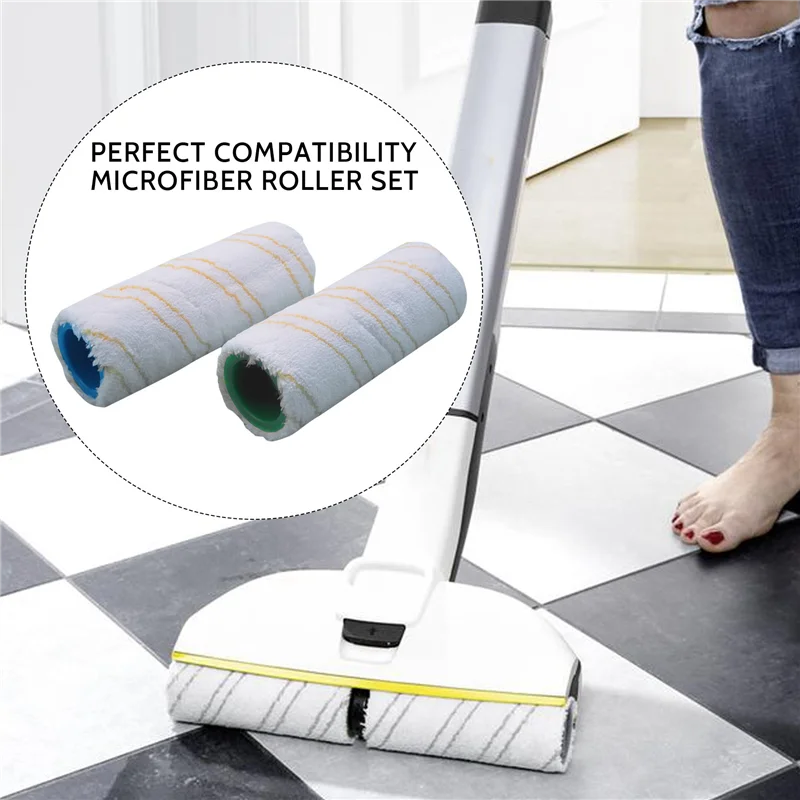 

【Shopper’S Favorite】16 Piece Set Of Rollers For Karcher FC7 FC5 FC3 FC3D Electric Floor Cleaner 2.055-007.0 / 2.055-006.0