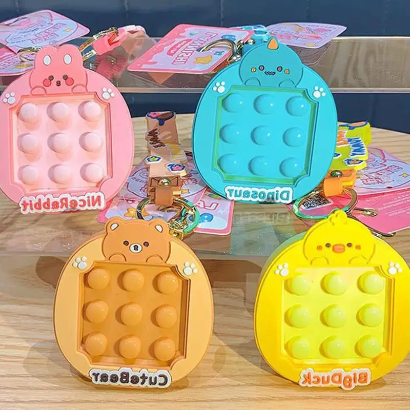 Niedliche Tier-Fidget-Spielzeuge, Knet-Schlüsselanhänger, Dinosaurier, Bär, Hase, Ente, Schlüsselanhänger-Anhänger, Stressabbau-Spielzeug für Erwachsene – Detail 12