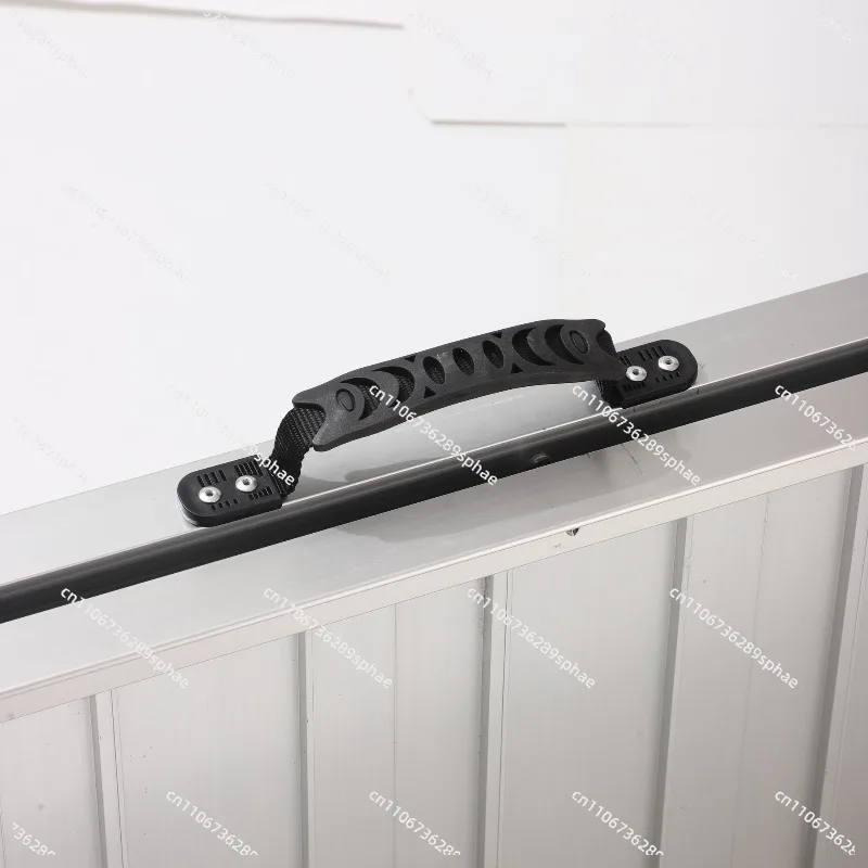 Barrier-free aluminum alloy ramp portable non-slip folding