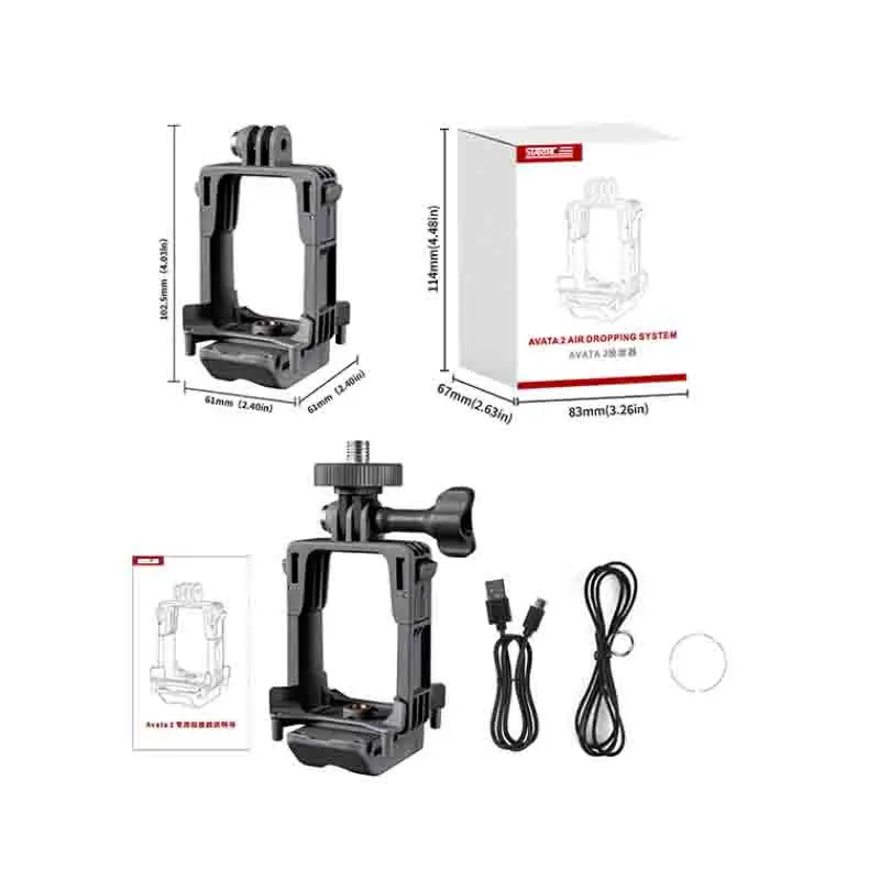 نظام Airdrop لـ DJI Avata 2 الطائرة بدون طيار قاذف الصيد الحياة الإنقاذ إرسال هدية قاذف قطارة جهاز النقل لـ DJI Avata 2