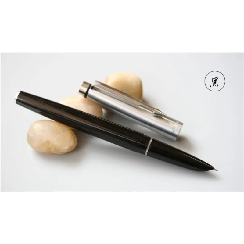 

Wingsung Black Colors Fountain Pens Hooded Nib 0.5F Calligraphy Pen Ink Cartridges Water-Based for Art Lettering