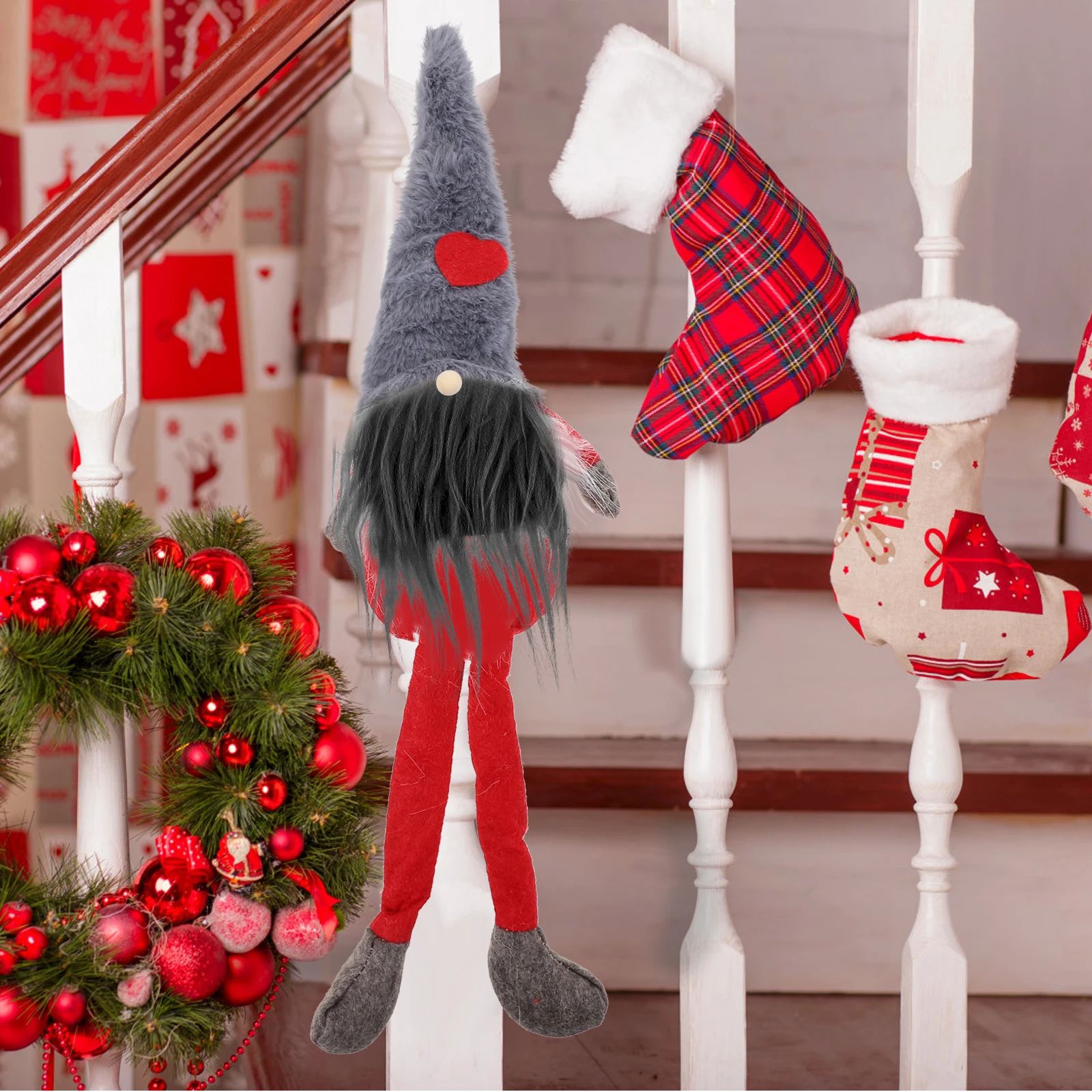 

12 Sets Beard Decoration Pre-cut Gnome Decorations Fake Faux Artificial Wood Mens Kit Wool Material