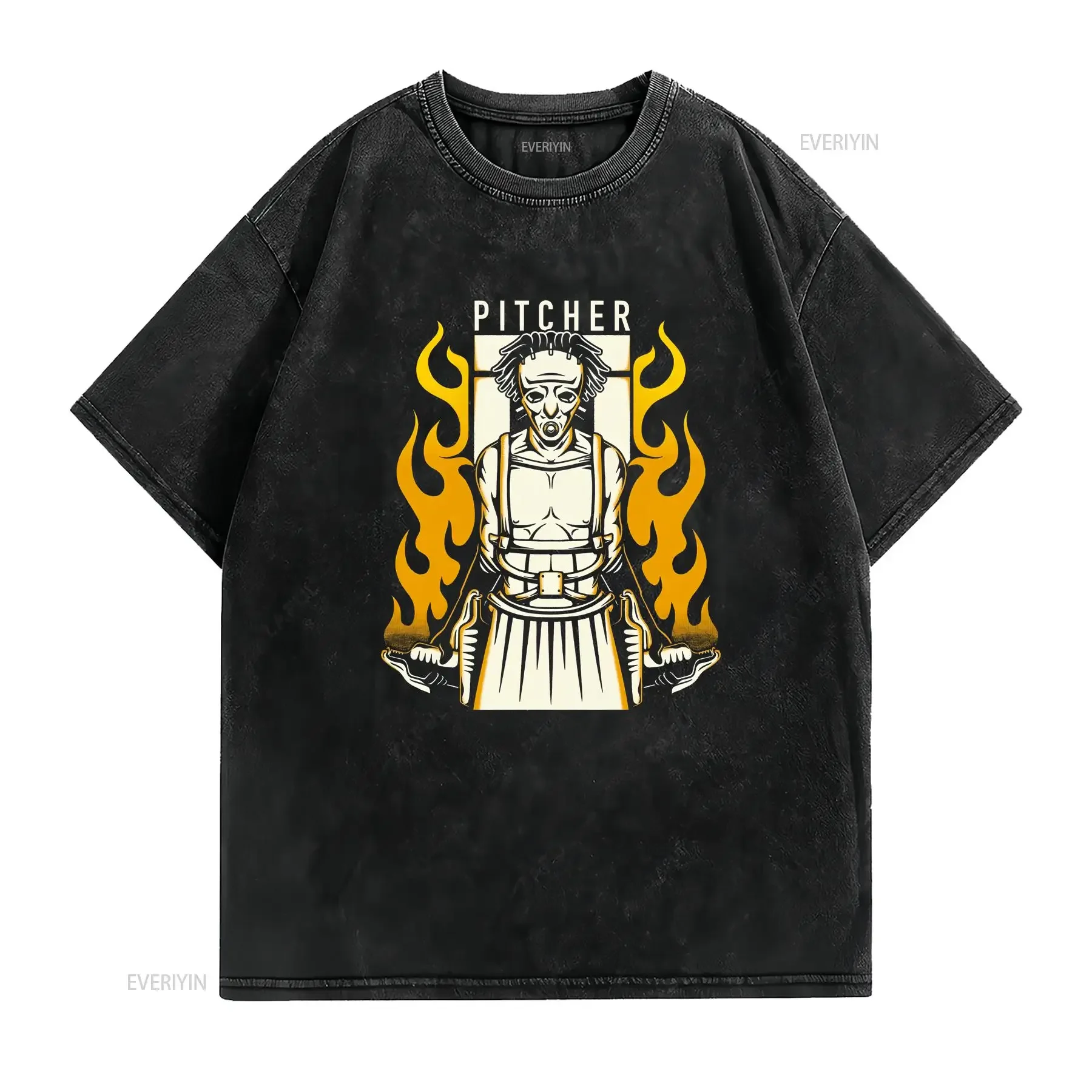 The Pitcher Ex Pop T shirt Outlast Trials Video Game Project Breach Lupara Molotovs Gaming vintage Washed Soft Stylish