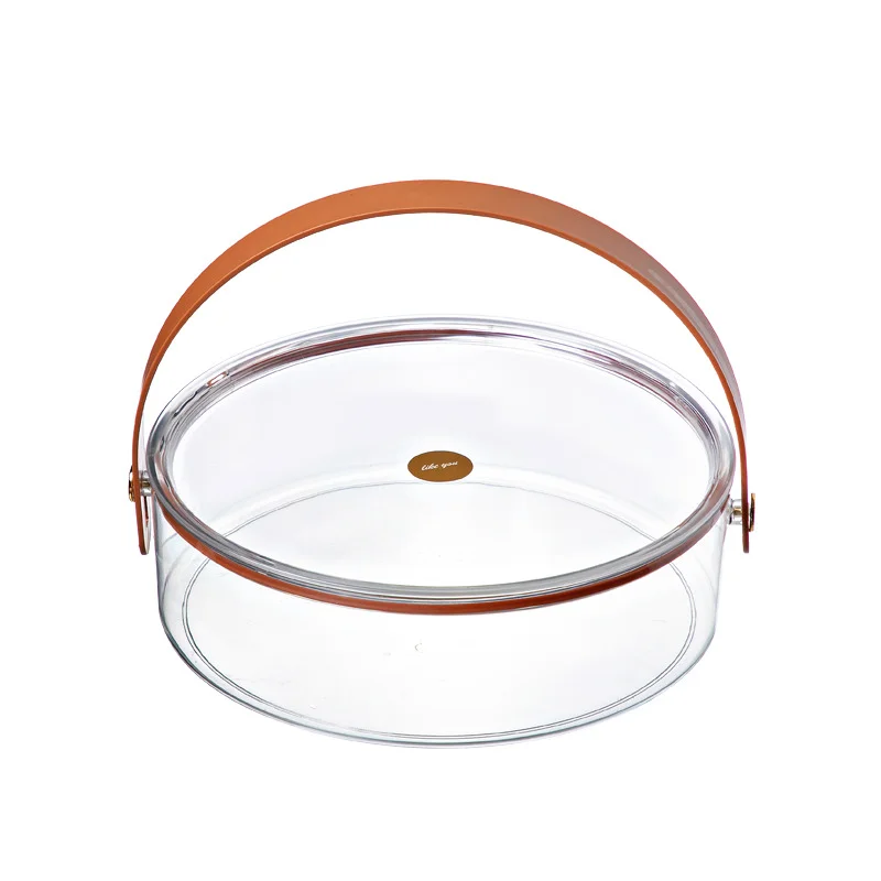 

Multifunctional plastic food storage container sub-packing tray cover handle snack food preservation container