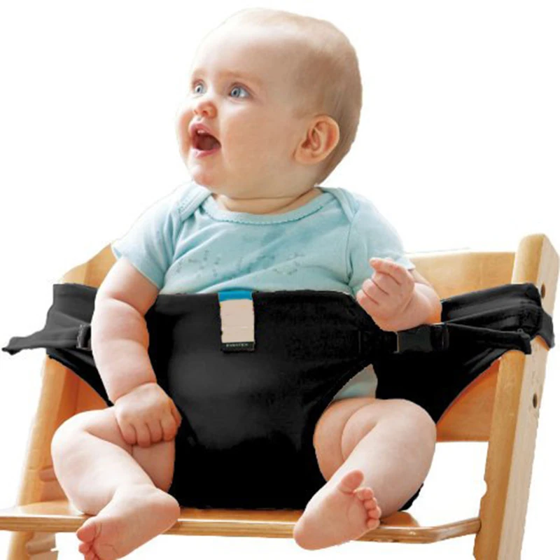 Chaise de salle à manger pour bébé avec ceinture de sécurité, siège portable pour déjeuner, chaise d'alimentation ronde commandée, rehausseur SFP pour bébé