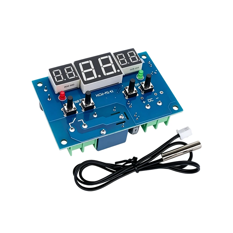 XH-W1401 Digital Intelligent Temperature Controller Module -9~99℃ Adjustable 0.5s Refresh Rate With NTC Temperature Probe Relay