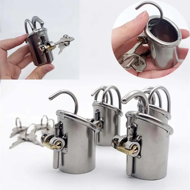 

Manyjoy Stainless Steel PA Penis Puncture Chastity Cage Device Male Cock Cage Penis Bondage Penis Piercing Sex Toys for Man