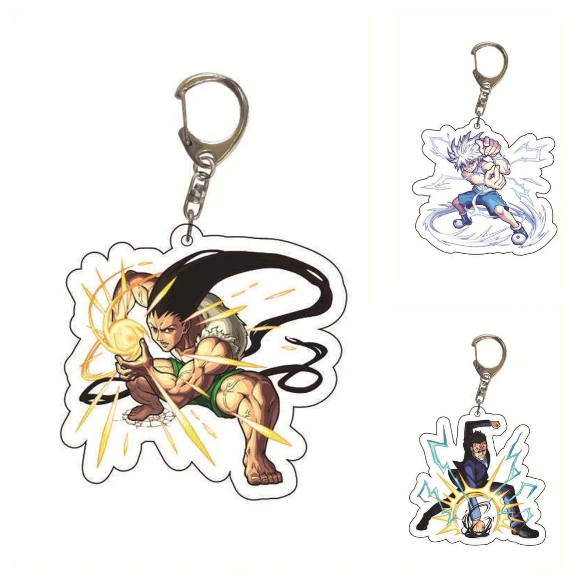 

6CM Anime hunter x hunter Acrylic keychain Model Cosplay Charm Characters Ornament Accessories Goods birthday Collection Gifts