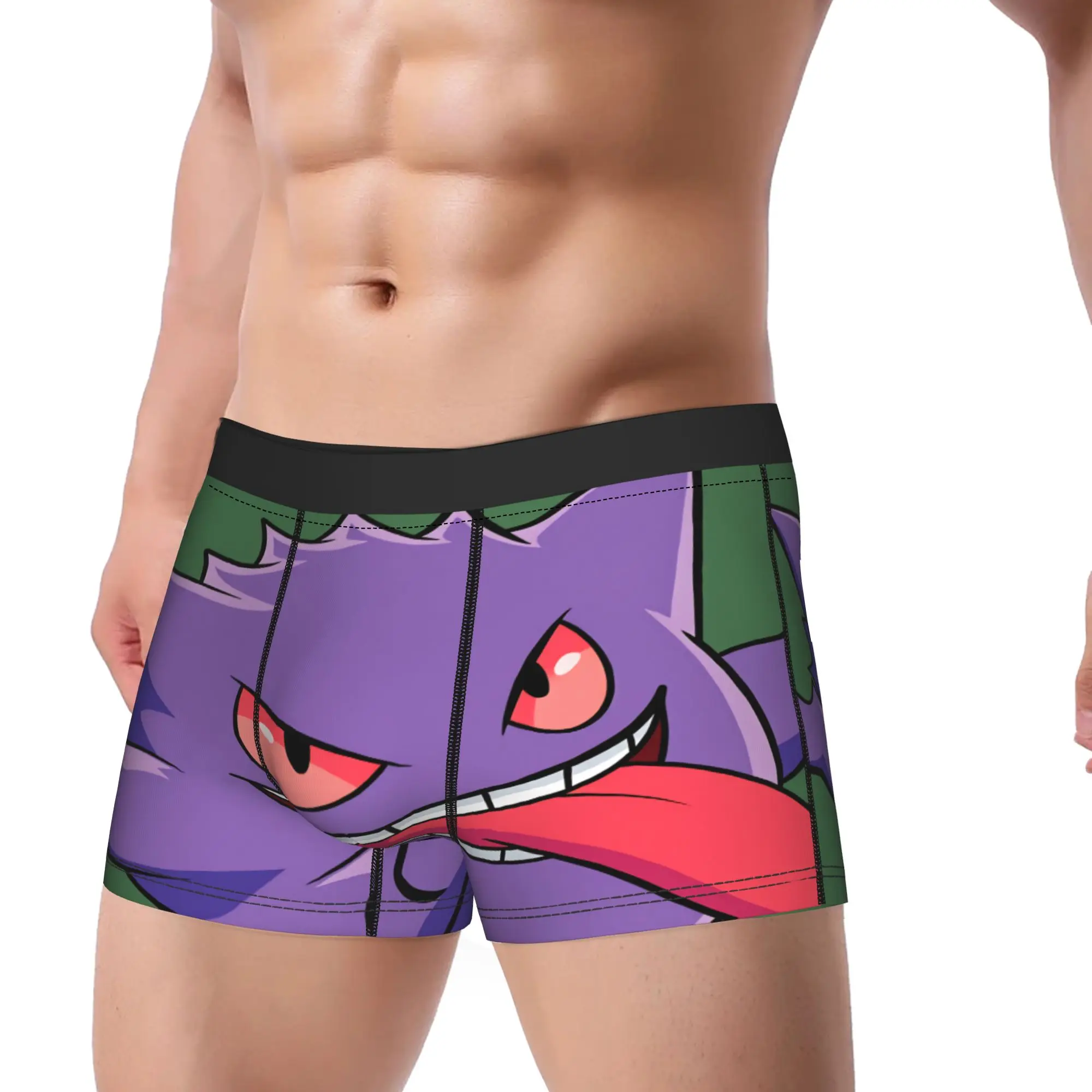 Gengar Boxer Shorts  3D Pouch Underwear Trenky Custom DIY Shorts Briefs Comfortable Men's Underpants Large Size