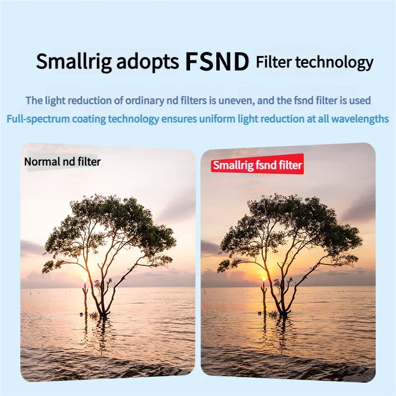 Smallrig Nd Filter Kit and Standard Filter Kit for Dji Osmo Action 5 Pro / 4 Filter CPL FSND Snap-On Design Direct Attachment