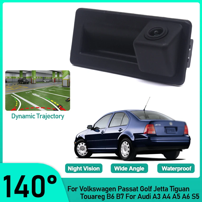 

140 Degree 1080P CCD HD Vehicle Rear View Camera For Volkswagen Passat Golf Jetta Tiguan Touareg B6 B7 For Audi A3 A4 A5 A6 S5