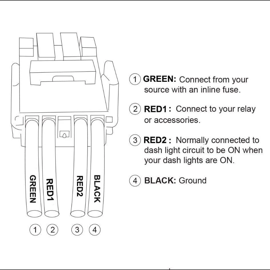 Interruptor de empuje Led azul con conector de cableado para Toyota Kluger, Highlander, Toyota 4runner, 3A, 12V, 1 unidad