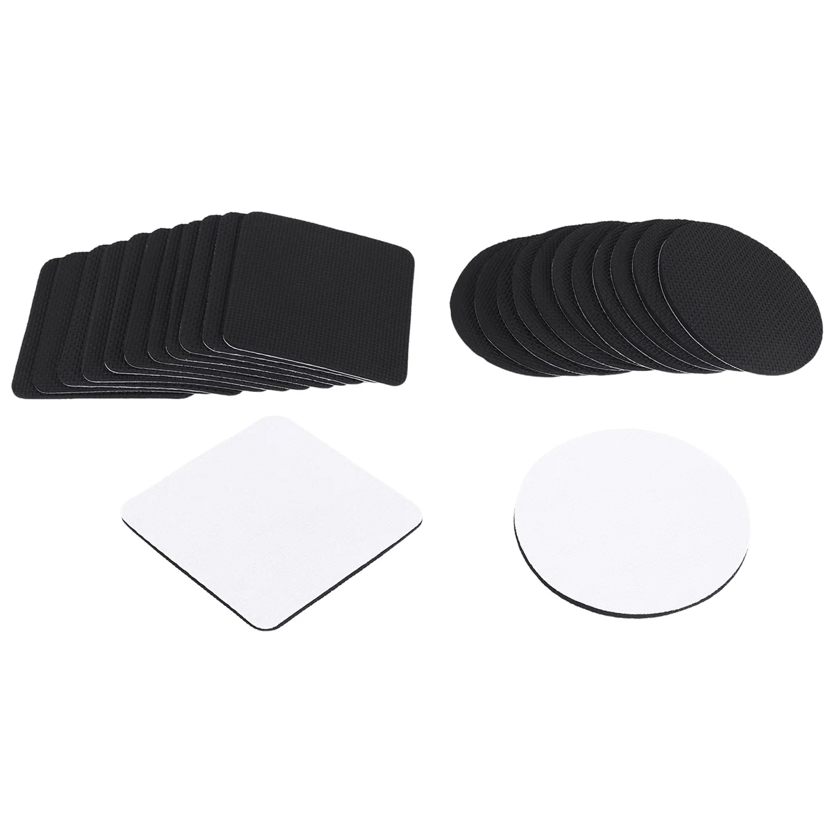 

LBER 24Pcs of Sublimation Blank Coaster Blank Coaster Rubber Coaster for Sublimation Transfer Thermal Printing Picture Crafts