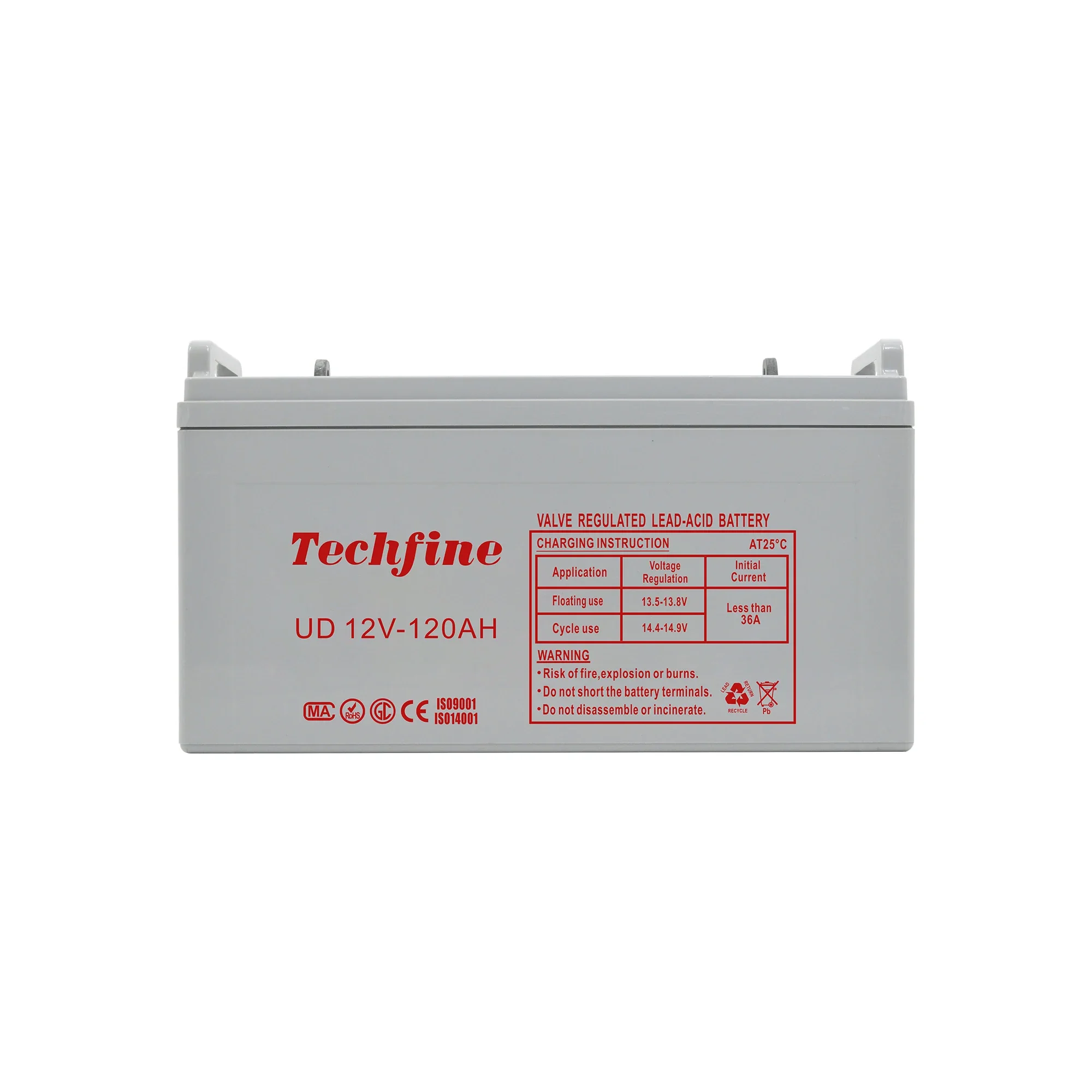 Foshan hot sell agm 12v 120ah valve regulated lead acid  battery for electric vehicle