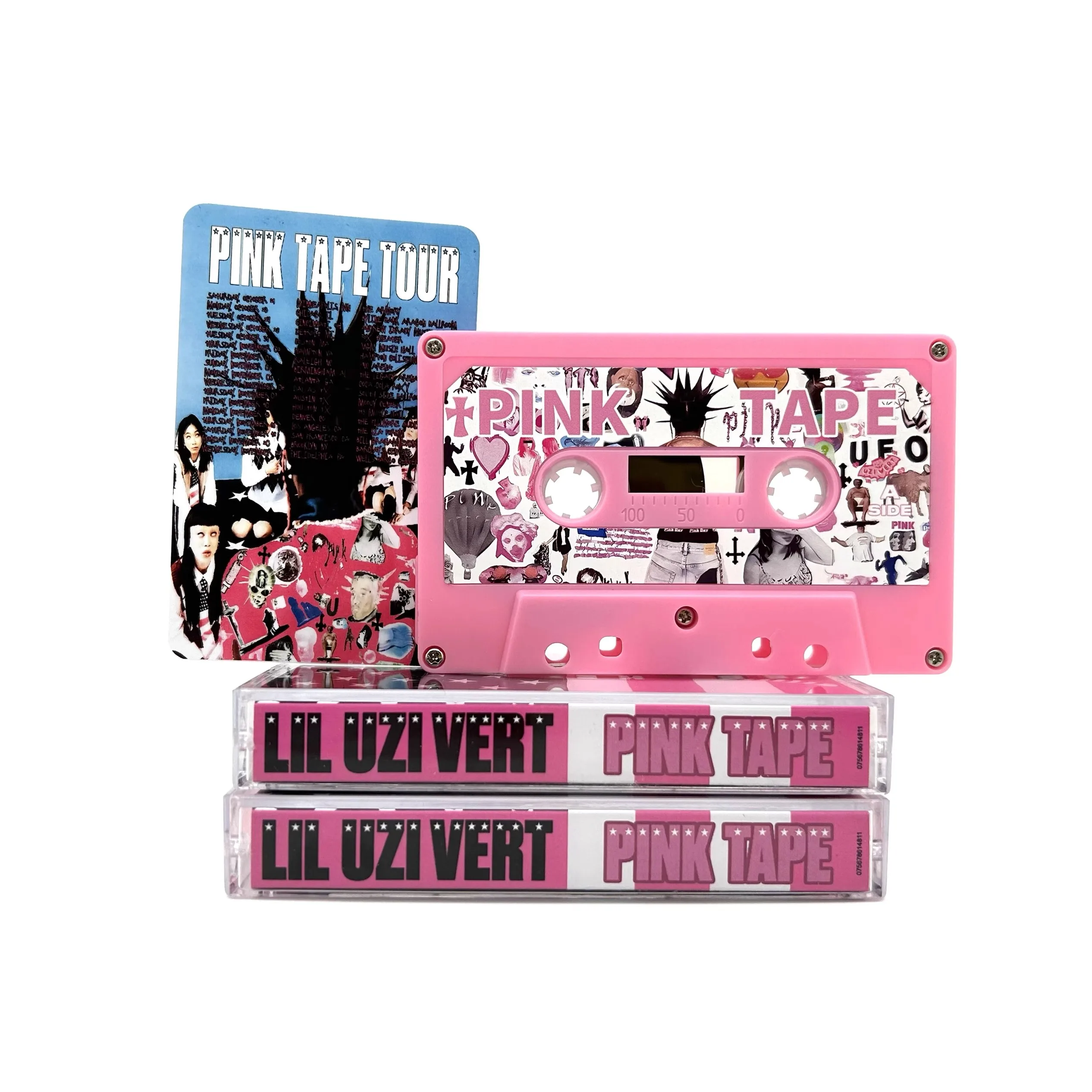 Rap Lil Uzi Vert Music Tape Pink Tape Album 90 Min Cassettes