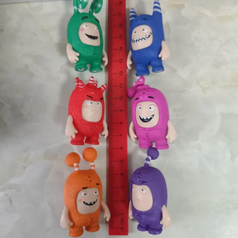 مجموعة Oddbods الأصلية مكونة من 7 قطع/مجموعة مع الرمز الأصلي على الظهر مجموعة محدودة من ألعاب شخصيات الرسوم المتحركة اللطيفة للأطفال أفضل هدية #6