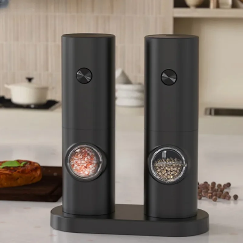 Battery Pepper Mills Ceramic Coarseness Manual Salt And Spice Mills Salt And Pepper Grinder Set