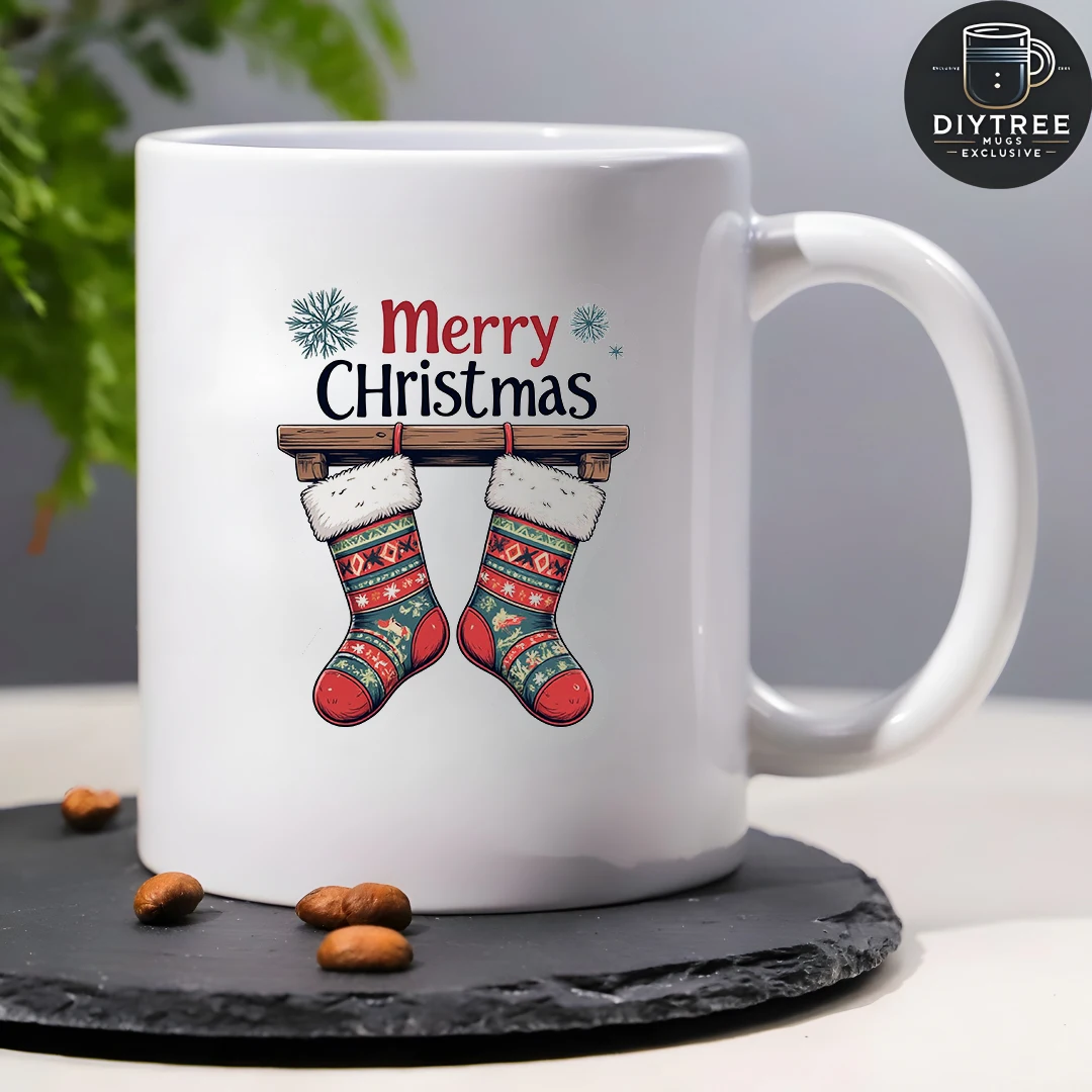 Чашка 11 унций + рождественские наклейки для радости, рождественский подарок, детская чашка для воды, семейный офис, набор кофейных чашек