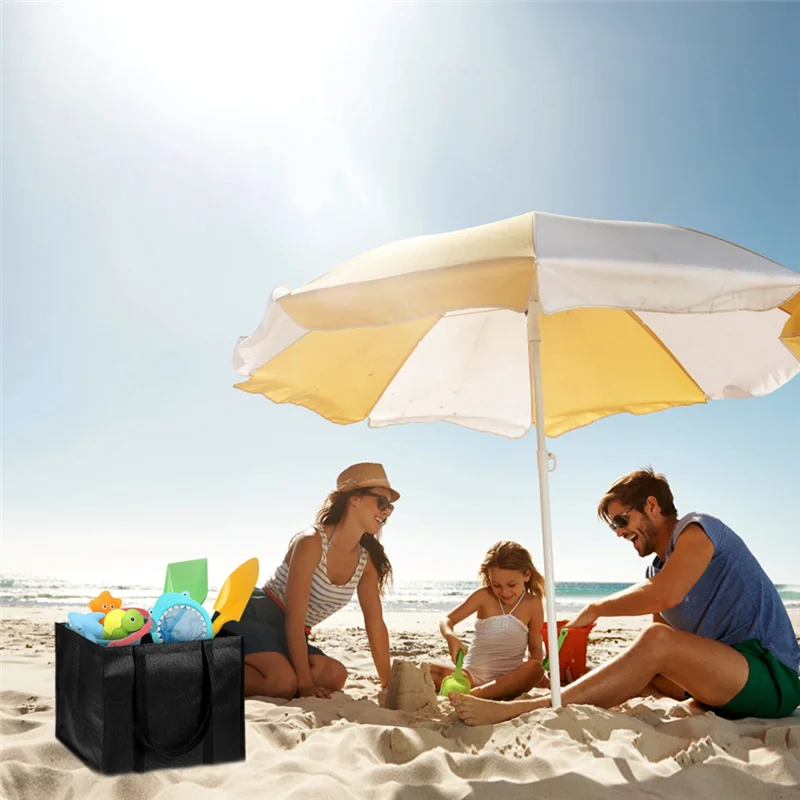 ABHU 10er-Pack 35L große wiederverwendbare Einkaufstaschen, faltbare Tragetaschen für Küchenlebensmittel