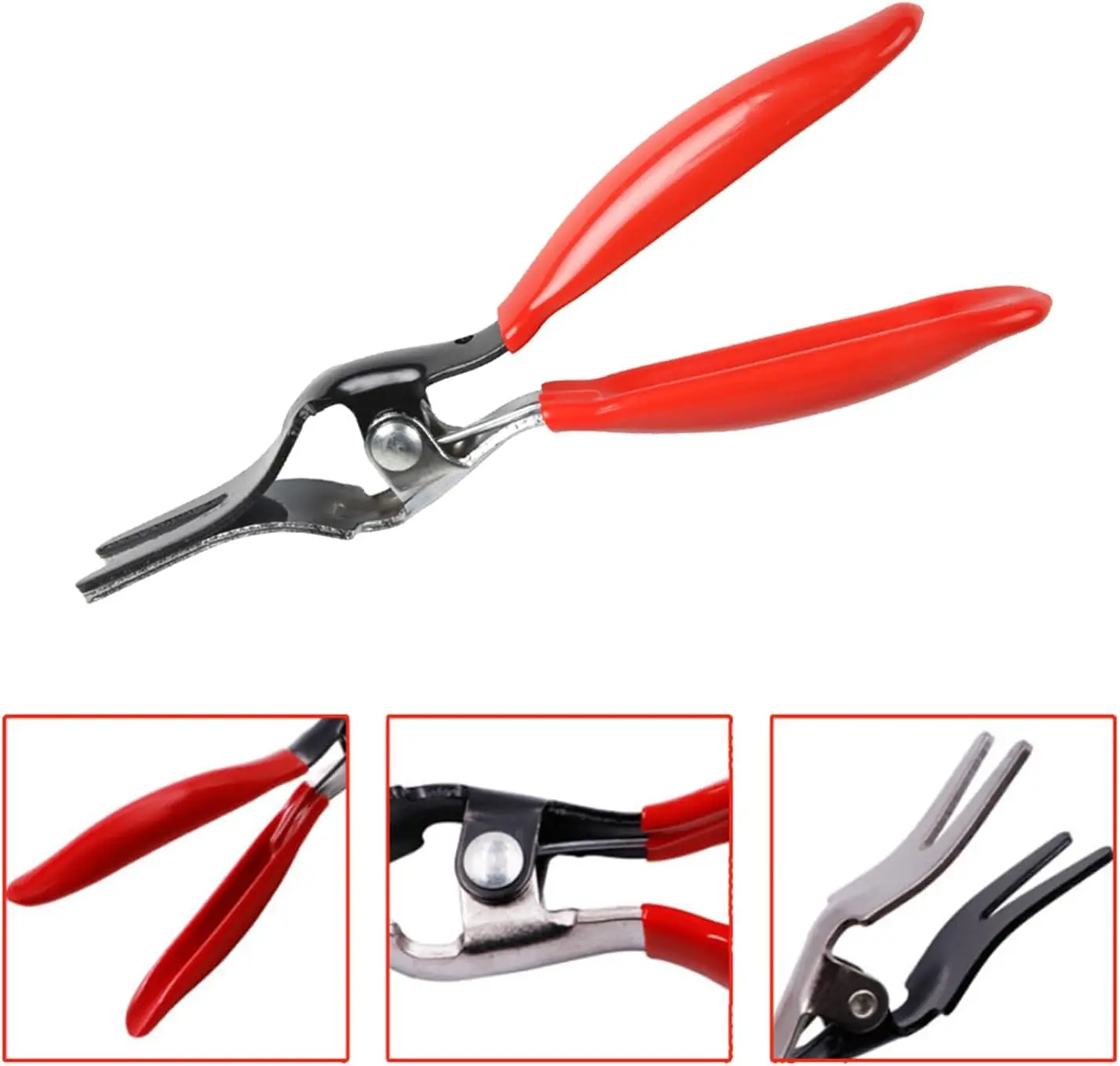 Automobile Tubing Oil Pipe Separation Clamp Joint Tightening Pliers Fuel Filters Hose Tube Buckle Removal Tools Car Pipe Tool