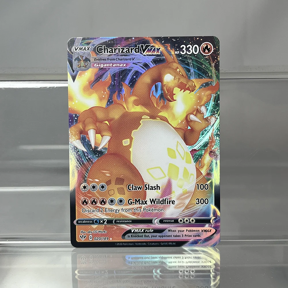 PKM Holographic Cards Umbreon Charizard Palkia Cards Collection PTCG Proxy Cards Brilliant Stars Toys Gifts