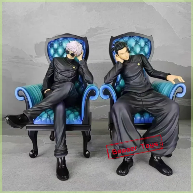 

Jujutsu Kaisen Action Figures Gk Lx Toji Fushiguro Sitting Position Sofa Satoru Gojo Geto Suguru Anime Model Decor Toys Gift