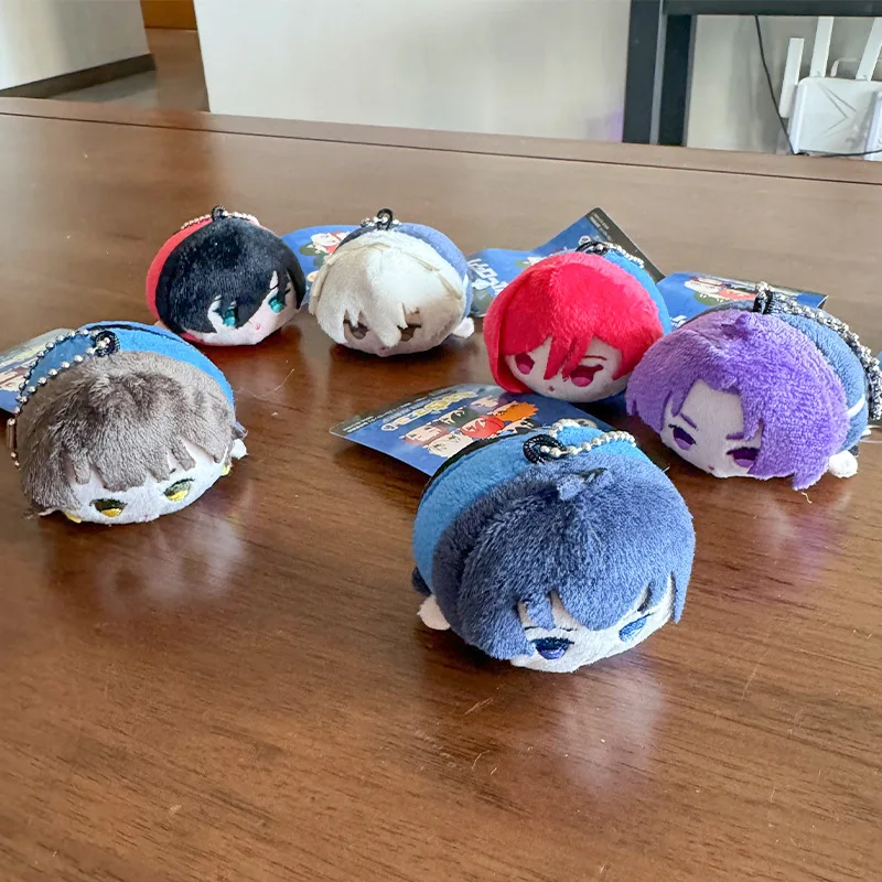 7cm Blue Lock Anime Plush Keychain Cute Nagi Seishiro Stuffed Doll Bachira Meguru Kawaii Bag Pendant Accessories For GIft