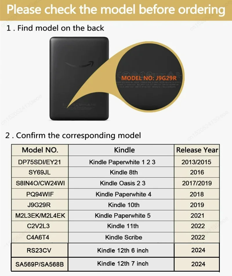 Case for Kindle 2024 2022 2021 Paperwhite Colorsoft 1 2 3 5 6 10th 11th 12th Generation 6 6.8 7 Inch Soft TPU Pouch Cover Shell