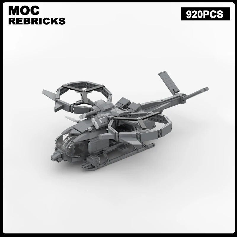 Science Fiction Film Series Weapon Equipment SA-2 Samson Combat Helicopter MOC Building Block Model Brick Toys Children's  Chris