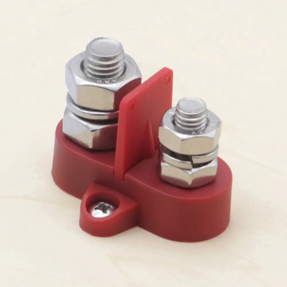 1Set Battery Power Distribution Terminal Block Dual Junction Post Spacer Surface Mount Glass Fiber Reinforced Nylon Base Truck