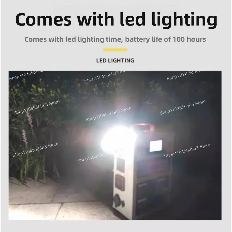 Portable High-power Mobile Phone Charger, Outdoor Hand-cranked Generator, 12V/220V, Household Large-capacity