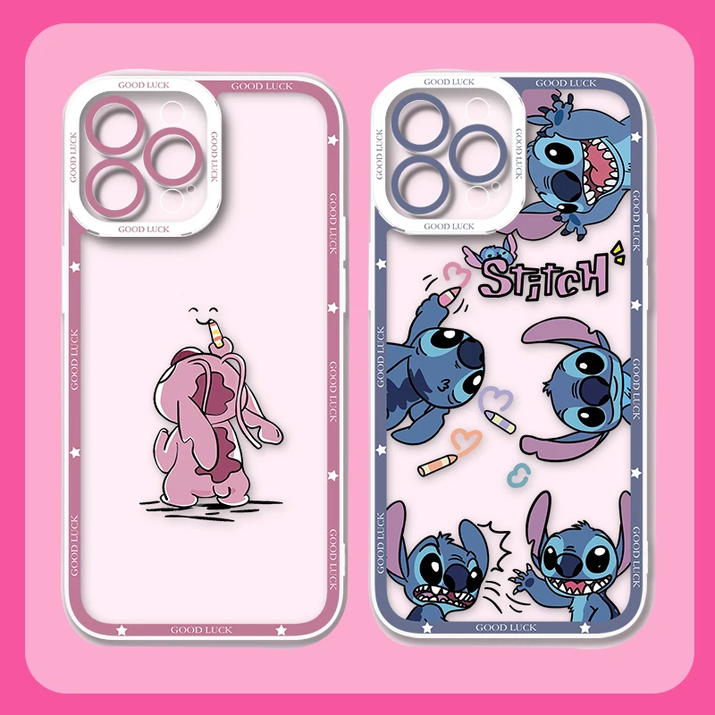 Lovely Disney Stitch Case For Xiaomi Redmi Note 12 11 13 Pro Plus 4G 5G 11S 10 10S 9S 12S 9 8 13C 12C 10C Silicone Back Cover