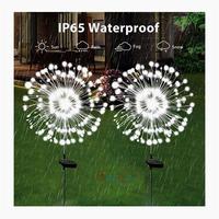 150led Solar Firework Lights 2 Modes Ip64 Waterproof Lamp For Outdoor Path Lawn Garden Courtyards Fences Walkways