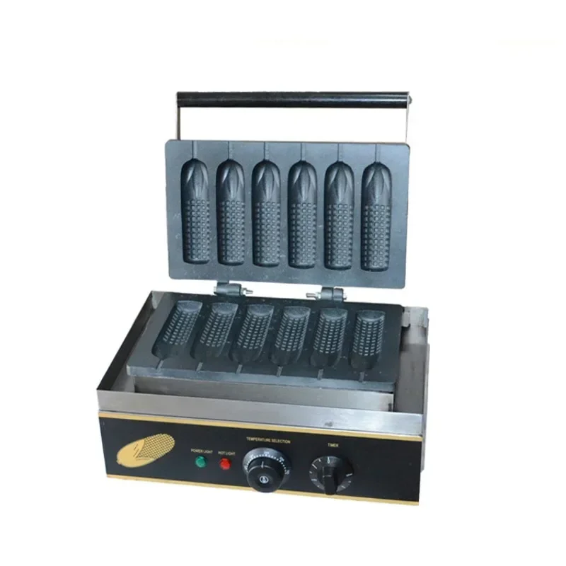 Veneer crispy machine processing commercial French fenma stick cream grilled sausage hot dog stick machine
