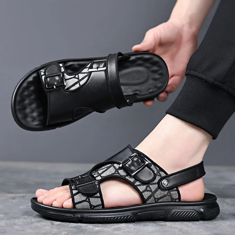 Men\'s outdoor home use, quick-drying, breathable, casual trend, fashion, beach shoes, sandals, sandals