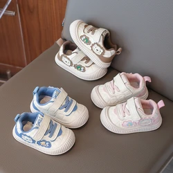 Sneakers Casual per bambini in pelle blu quattro stagioni ragazzi ragazze scarpe da bambino 0-6 anni marrone morbido antiscivolo scarpe da bambino per bambini